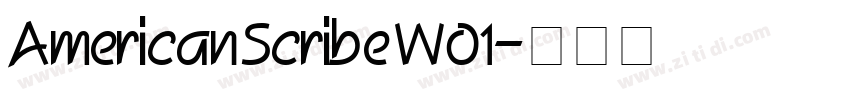 American Scribe W01字体转换